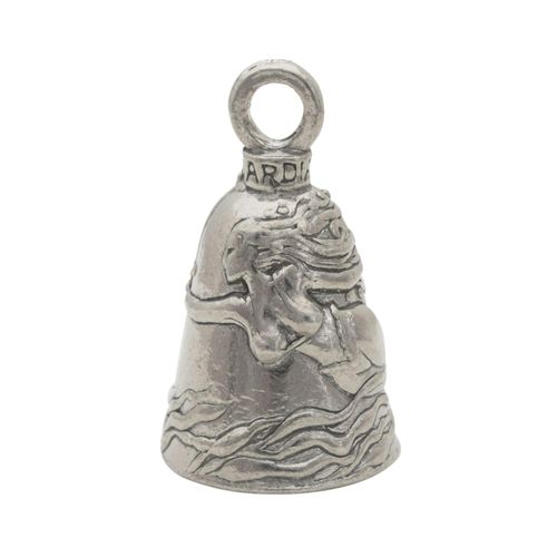 Guardian Bell Mermaid Good Luck Bell w/Keyring & Black Velvet Gift Bag | Motorcycle Bell | Lead-Free Pewter | Good Luck Gift to Friends & Family | Bike Bell | Made in USA