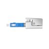 fyboptwu SC UPC Square Fiber Optic Coupler Adapter - Single Mode Compatible, High Precision Bare Connector for Server Rack, Data Center & Network Equipment