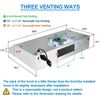 30in Under Cabinet Kitchen Range Hood 600CFM 3-Speed Remote Touch Control w/LEDs