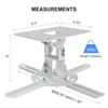 XINLEI Universal Projector Ceiling Mount Low Profile Projector Mount w/Retractable Arms and Multiple Adjustment Function PR14W