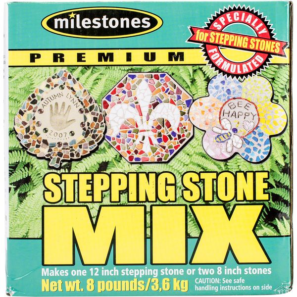 Midwest Products Milestones Premium Stepping Stone Cement Mix 8 Pound Box for Stepping Stone Kits - 903-16102