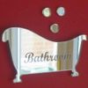 Super Cool Creations Mirror Bath & Bubbles Engraved Door Sign 20cm x 12cm