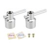sourcing map Faucet Lever Handle,29mm Dia Single Lever Handle Replacement Silver Tone 4 Pcs