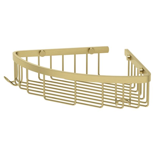 Architeckt Gold Corner Shower Caddy Basket Wall Mounted Easy Drain Bathroom