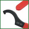 Motoforti 4pcs Coil Over Wrench Shock Spanner Adjustable C Shape Wrenches Tool Long-lasting