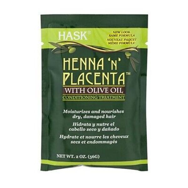 Hask Henna N Placenta with Olive Oil - 2 OZ X2