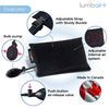 Innotech LumbAIRPlus Portable Backrest Inflatable Lumbar Support Cushion with Adjustable Internal Air System, Black