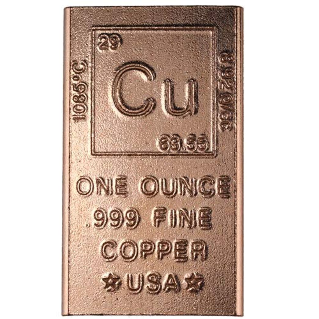 20 Ounces Of Copper 1 oz MASONIC  Design  Bullion Rounds 
