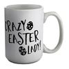 Shopagift Crazy Easter Lady White 15oz Large Mug Cup