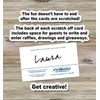 Art Deco Scratch to Win Cards - (30 Cards)