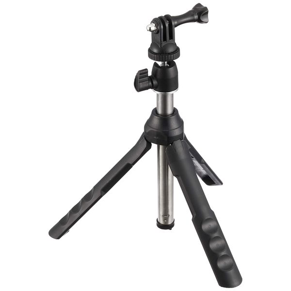 Elecom AC-SS2WBK GoPro HERO8 Selfie Stick, Black, Shorter Type