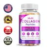 Multi Collagen Peptides Capsules Hydrolyzed Protein Peptide Type I,II,III,V,X