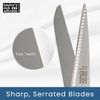 Scissors and Shears (Black, Kitchen (18cm/7" Serrated Blade Left Handed)