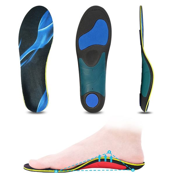 Kozzim Arch Support Insole, Shock Absorption, Sports, Standing, Deodorizing, Ultra Lightweight, No Arch Fatigue