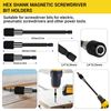 Flexible Drill Bit Extension Set, Including Right Angle Drill Attachmen, Rotatable Joint Socket 1/4 3/8 1/2 In Hex Socket Adapter, Bendable Drill Bit Extension and Drill Bit Holder Screwdriver Kit