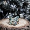 Exotic Graceful Butterfly Abalone Shell Inlay .925 Sterling Silver Ring (9)