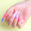 BNG Dual Forms System Flat Square Full Cover Poly Nail Gel Extension Mold Tips with Clips