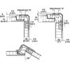 3 PACK Pie-Cut Corner Cabinet Door Hinge with 78-Degree Opening Angle