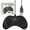 Official Sega Saturn Gamepad Controller 8-Button Arcade Pad Black for PC/Mac/Steam
