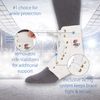 Swede-O Ankle Lok Support with Knit Tongue, Exclusive Lacing System Keeps Brace Tighter Longer, Side Stabilizers Provide Additional Ankle Support, Large, White