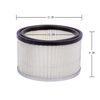 siwitec Set of 2 HEPA Filters, Replacement Filter Ash Vacuum Cleaner, Ash & Fine Dust Filter