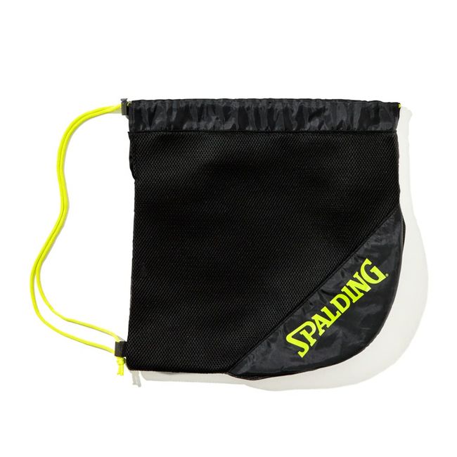 Spalding 50-014NY Shoe Bag, Ball Knapsack, Black x Neon Yellow