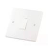 Single Gang Light Switch 1 Gang 2 Way White Plastic 10A
