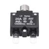 Aramox Reset Thermal Switch,125/250V Black Reset Thermal Switch Circuit Breaker Overcurrent Overload Protector for Generator (20A)