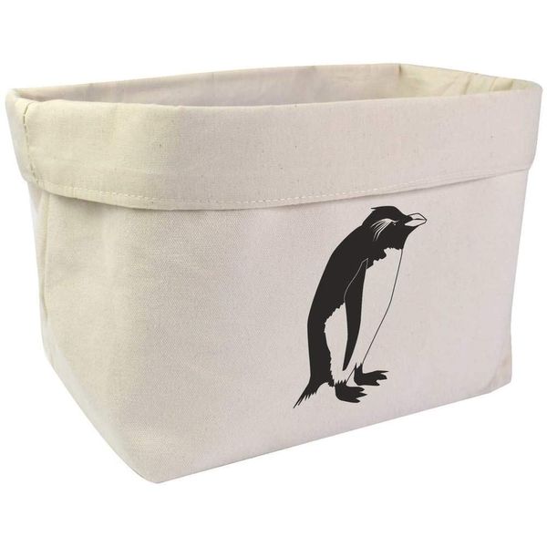 Large 'Rockhopper Penguin' Canvas Organiser/Storage Bag (OR00000264)