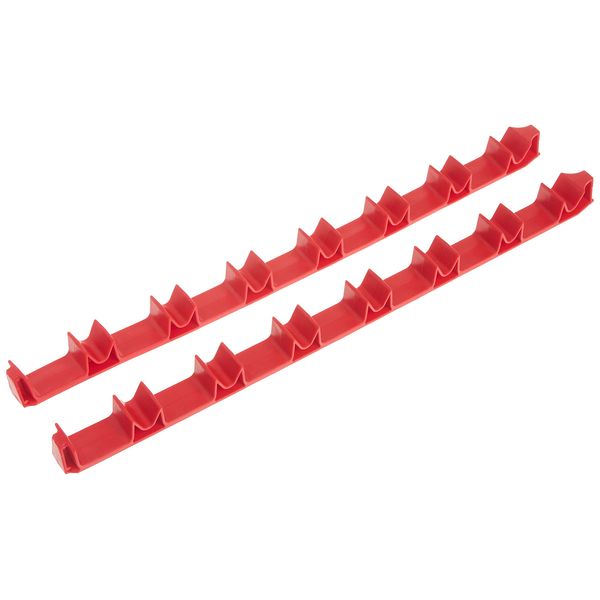 Ernst Manufacturing 6040 No-Slip Low-Profile Screwdriver Rail Set, 14 Tool, Red