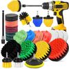 Attachment Set 30Pcs Drill Scrubber Brush Kit Include Scrub Pads Sponge NEW