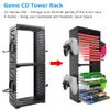 Feicuan Game Disk Storage Tower Double-Layer Multifunctional Game Disc Holder Organiser for PS5 PS4 Slim/Pro, Xbox One Slim, Switch