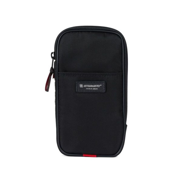 Cosmetic Pouch, Small, Slim Multi-Use Pouch, Simple & Basic 4WP-BS908 Artisan & Artist, Black