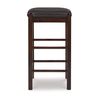 Linon Brown 3-Piece Table Faux Marble Tavern Set, 42" w x 22.25" d x 36" h