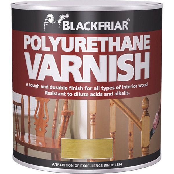 Blackfriar BKFPCMV500 Polyurethane Varnish P101, 500 ml, Clear Matt