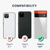 kwmobile Crossbody Case Compatible with Google Pixel 6 Case Strap - Travel Black/Multicolor/Transparent