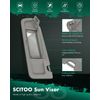 SCITOO Car Sun Visor Assbembly with Mirror Replacement for 2006-2011 for Honda for Civic Warm Gray Without Sunroof(Left Driver Side)