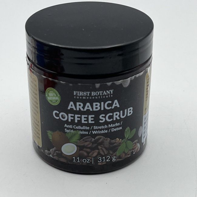 100% Natural Arabica Coffee Scrub with Organic Coffee & Shea Butter - Best Acne