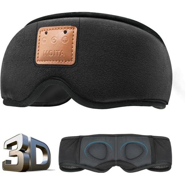 3D Sleep Eye Mask, Wireless Headset Bluetooth Sleep Eye Mask, Sleep Eye Mask