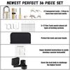 Lock Pick Set, [Difficulty Upgraded] [36 Pcs] Diyife Premium Practice Lock Picking Tools with 4 Transparent Training Padlocks for Lockpicking, Guide for Beginner and Locksmith Training (Titanium)