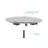 115mm SHOWER DRAIN TOP CHROME COLOUR WASTE TOP REPLACEMENT TRAY HOLE CAP