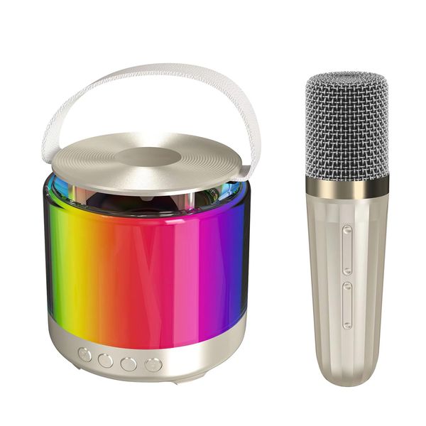 Kids Mini Karaoke Machine: Portable Bluetooth Speaker with 2 Wireless Mics for Kids & Adults - Perfect Birthday Party Home Entertainment, Ideal Gifts for Girls & Boys 4-12