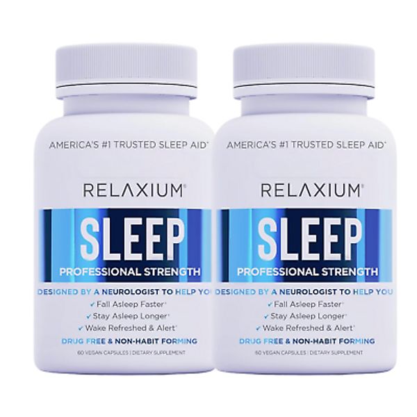 2-Pack Relaxium Sleep Natural Dietary Supplement for Better Sleep (120 Capsules)