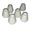 Mini Afloral Ceramic Candle Holders in White (6 PACK)