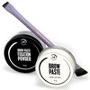 Ink Permanent Eyebrow Mapping Kit with Setting Powder, Eyebrow Brush and Mapping Paste; Brow Mapping Tool; White Brow Paste & Fixation Powder ; Professional Brow Mapping Kit