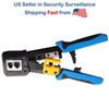 RJ45 Ethernet Cable Crimping Tool with 20 Pcs RJ45 Connectos