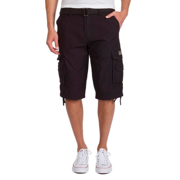 Unionbay Men's Cordova Belted Cargo Short Messenger - 36 - Black