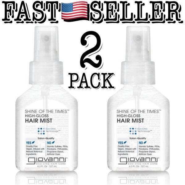2-Pack Giovanni Shine Of The Times High-Gloss Finishing Hair Mist 4.3oz (127ml)