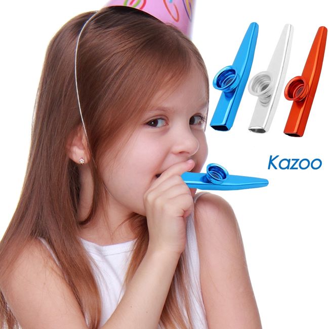 Metal Harmonica Kazoo Mouth Flute Musical Instrument Kid Party
