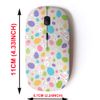 2.4G Wireless Mouse with Cute Pattern Design for All Laptops and Desktops with Nano Receiver - Concept Easter Bunnies Eggs